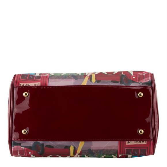 La Philipe handbag "Umbrella In London" 100% Vegan Leather, Hand Designed - Picture 5 of 5